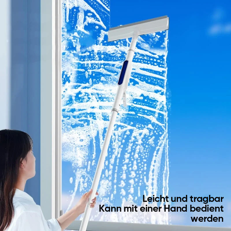 Professioneller Glasreiniger mit Wasserspray