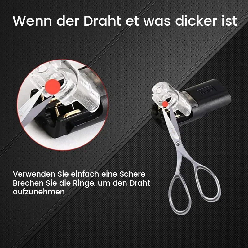 Praktischer schneller Kabelstecker