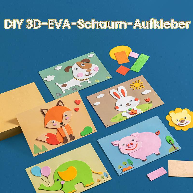 DIY🧩 Kinder Handgemachte Aufkleber🎟️KAUFEN SIE 2/3/5, ERHALTEN SIE 15/10/20 % RABATT