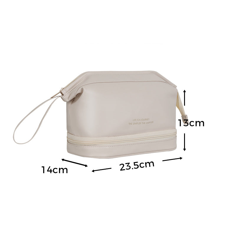 Tragbare Reisekosmetiktasche aus Leder👝KAUFEN SIE 2/3/5, ERHALTEN SIE 15/20/25% RABATT👝