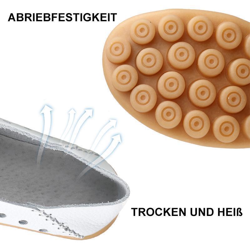 Damen Frühjahr aus echtem Leder Slipper