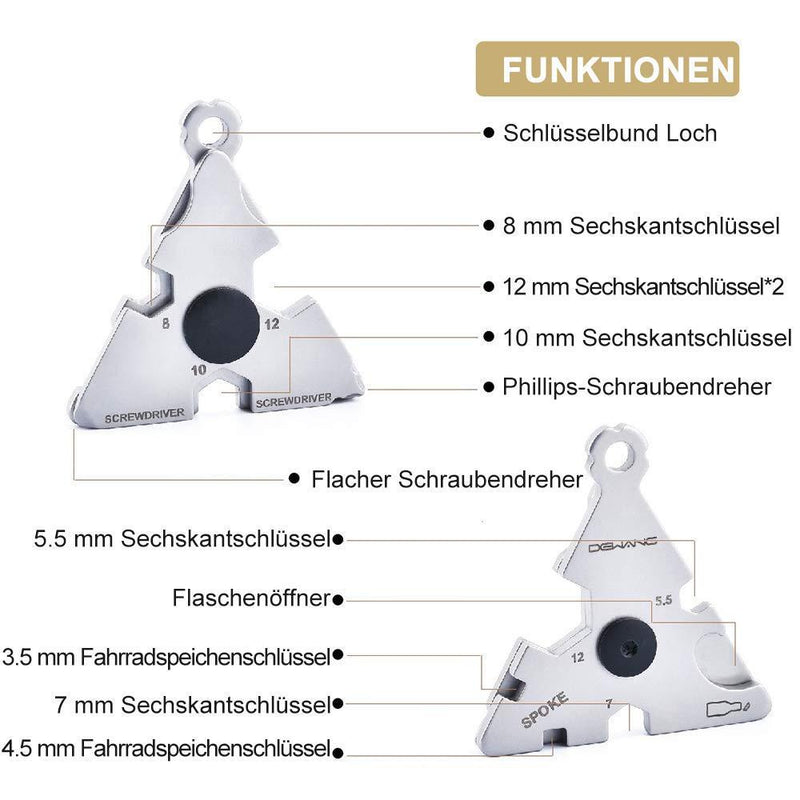 12-in-1 Multifunktionales Taschenwerkzeug