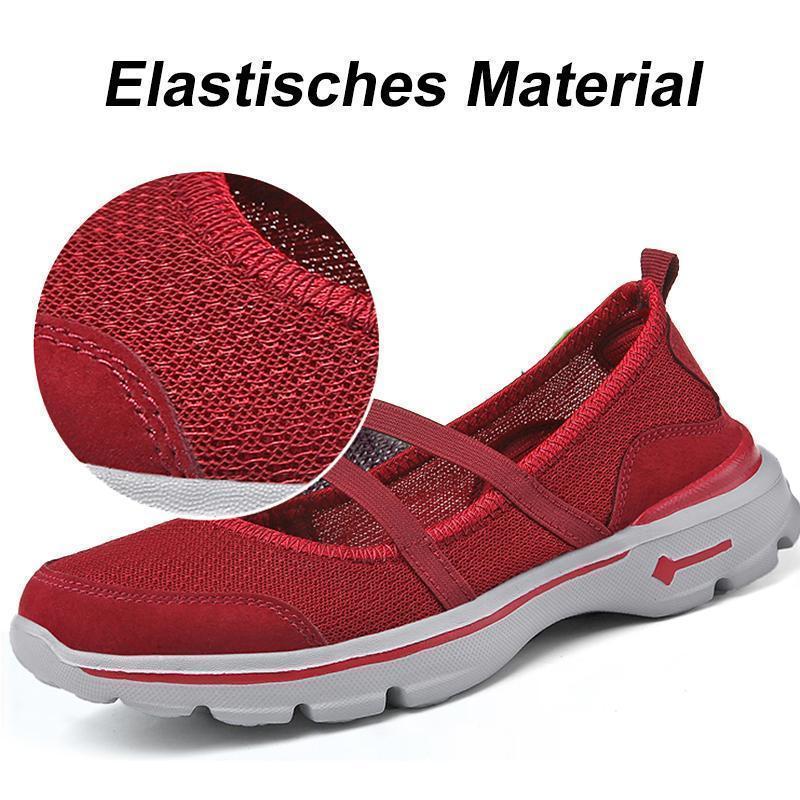 Damen atmungsaktive mesh flache Turnschuhe