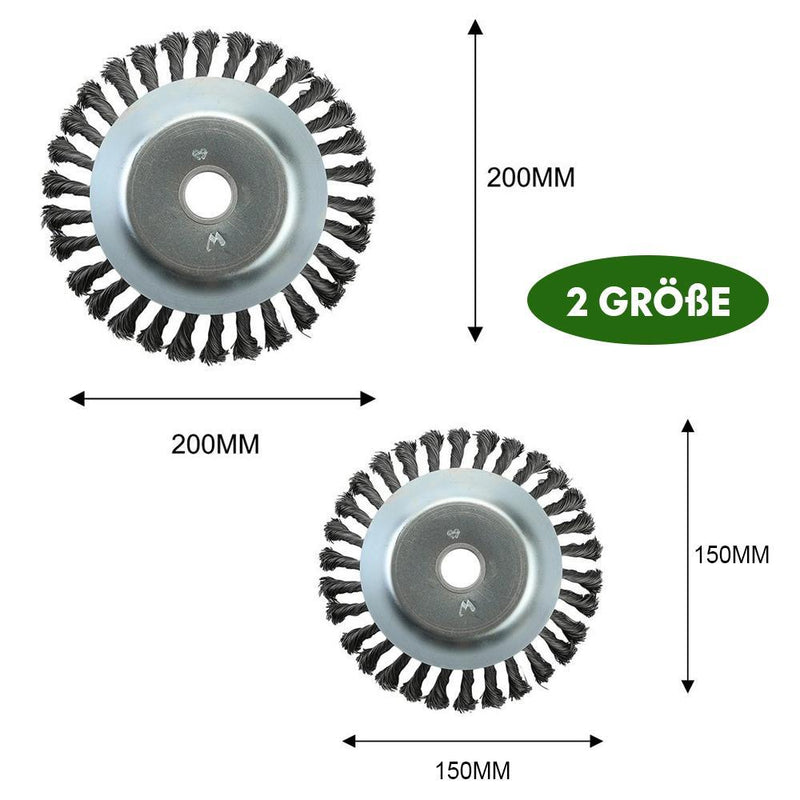 🌿Runde Twist Wire Wheel Bürste zum Bürsten🌿Unkrautschneiden