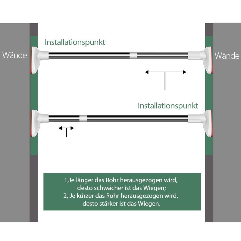 🔥Teleskopkleidung Rod aus Edelstahl👚BIS ZU 26 % RABATT🔥