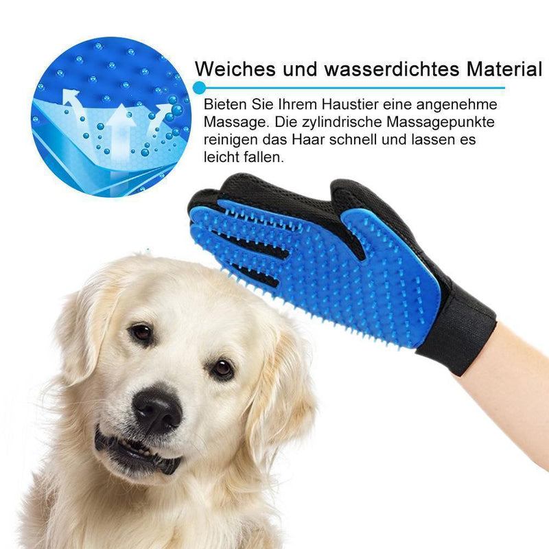 Bequee Hochwertiger Fellpflege-Handschuh für Hund & Katze