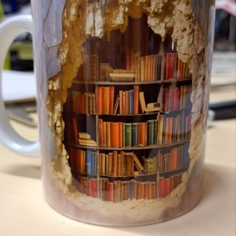 3D-Bücherregal-Tasse