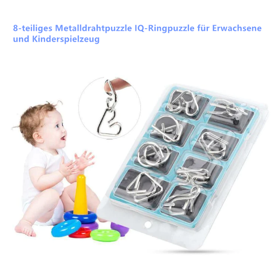 🧠Puzzlering aus Metall💡KAUFEN SIE 2/3 UND ERHALTEN SIE 15 %/20 % RABATT